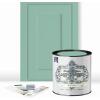 imageALLINONE Paint Durable cabinet and furniture paint Built in primer and top coat no sanding needed Includes our 30 featured color card  Stormy pastel blue QuartHonest