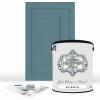 imageALLINONE Paint Durable cabinet and furniture paint Built in primer and top coat no sanding needed Includes our 30 featured color card  Stormy pastel blue QuartBlissful