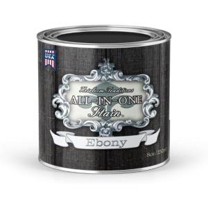 imageAllinONE Gel Stain No Sanding or Sealer Needed Oil Based for InteriorExterior use  Antique White Creamy White PintEbony
