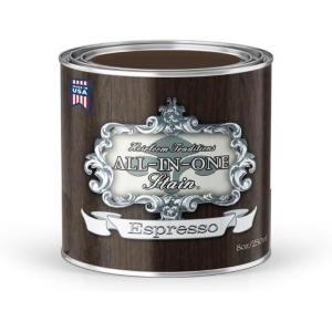 imageAllinONE Gel Stain No Sanding or Sealer Needed Oil Based for InteriorExterior use  Antique White Creamy White PintEspresso