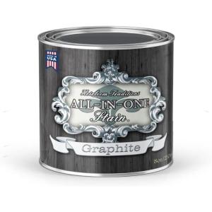 imageAllinONE Gel Stain No Sanding or Sealer Needed Oil Based for InteriorExterior use  Antique White Creamy White PintGraphite