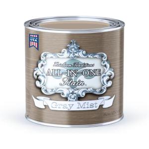 imageAllinONE Gel Stain No Sanding or Sealer Needed Oil Based for InteriorExterior use  Antique White Creamy White PintGray Mist