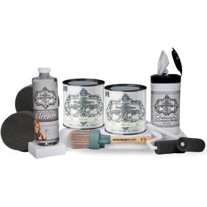 imageALLINONE Paint 2 Quart Cabinet Paint Bundle and Tool Kit  Almond off white with tan undertoneHaven