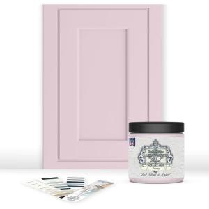 imageALLINONE Paint Durable cabinet and furniture paint Built in primer and top coat no sanding needed Includes our 30 featured color card  Stormy pastel blue QuartPeony
