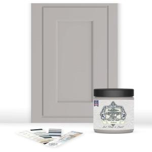 imageALLINONE Paint Durable cabinet and furniture paint Built in primer and top coat no sanding needed Includes our 30 featured color card  Stormy pastel blue QuartOxford