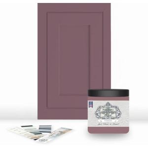 imageALLINONE Paint Durable cabinet and furniture paint Built in primer and top coat no sanding needed Includes our 30 featured color card  Stormy pastel blue QuartPassion